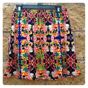 Midi summer colorful skirt